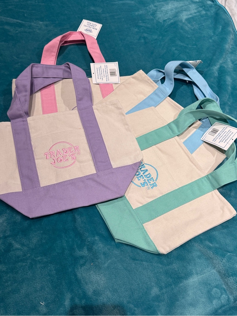 Trader Joe’s Pastel Mini Totes - Set of 4